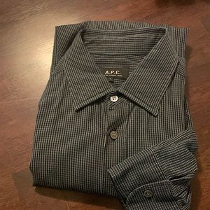 A.P.C Rue de Fleurus Paris - Black, check shirt